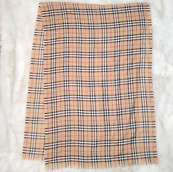 Authentic Burberry summer sheer Gauze Scarf - Picture 3 of 6